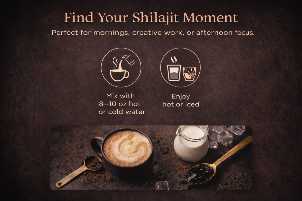 Shilajit Mushroom Latte