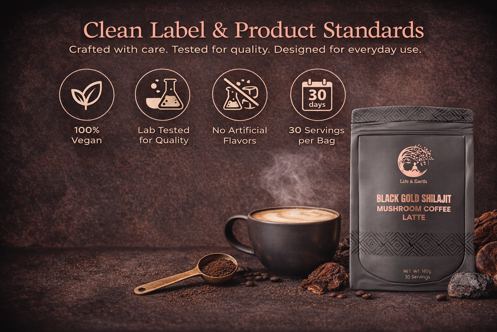 Shilajit Mushroom Latte