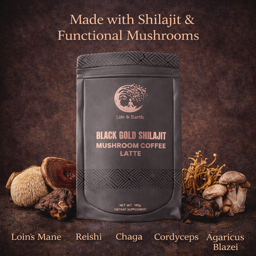 Shilajit Mushroom Latte
