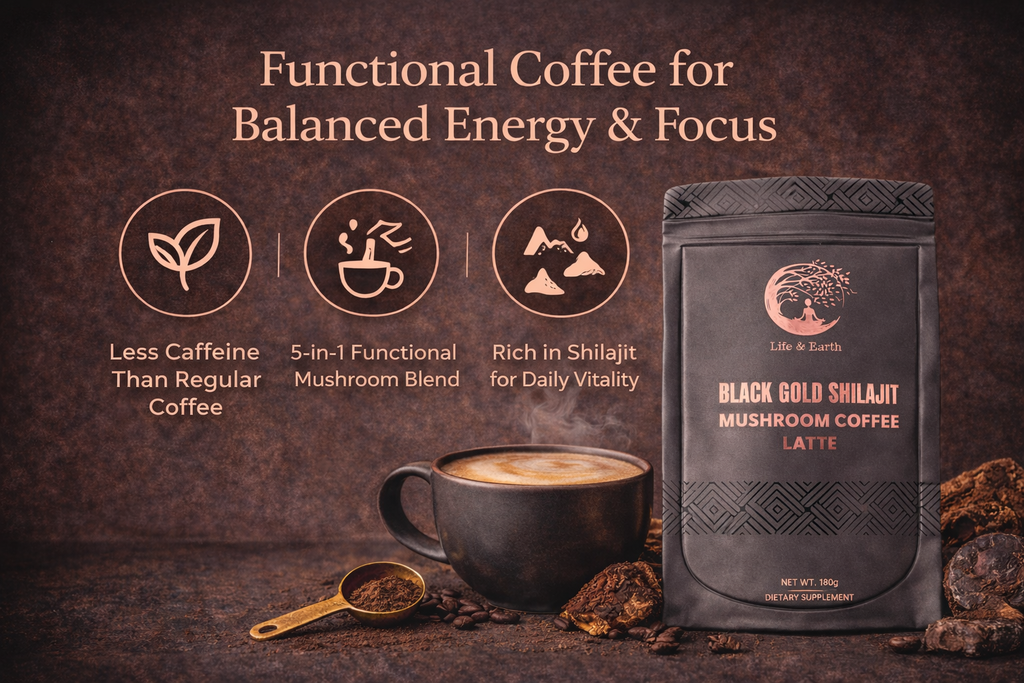 Shilajit Mushroom Latte